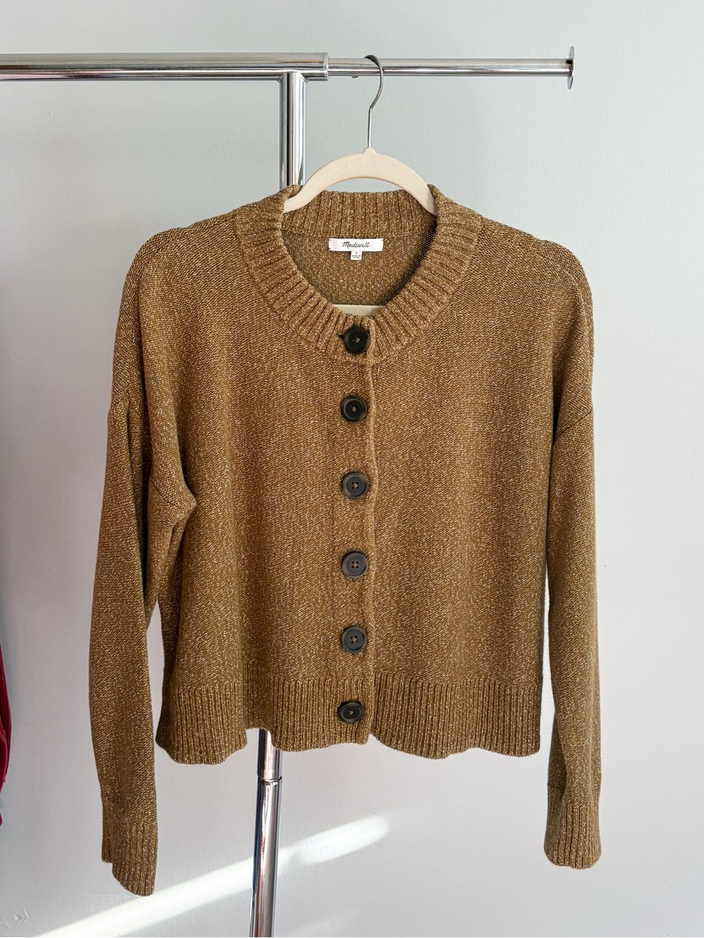 Madewell Button Down Crop Cardigan Small